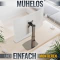 Miniatyrbild 2 av 4: Stöd för PC-skärm - RICOO - TS4011 - 17-32 tum - Vridbar - Neutralt - Höjdjusterbar