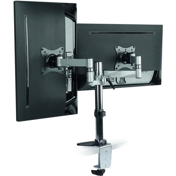 LogiLink BP0077 Dual Desk Mount för 13-27" skärm, Arm 342mm Svart 3102