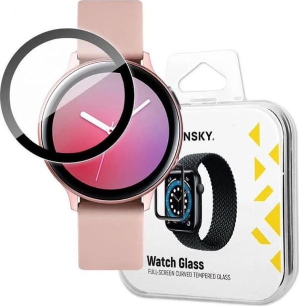 Support för skärm - fäste för Wozinsky Watch Glass hybridglas för Samsung Galaxy Watch Active 2 44 mm svart