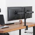 Miniatyrbild 4 av 4: Stödmonter - Ttap - Dubbelarm - 90° lutning - 360° rotation - VESA 75x75/100x100