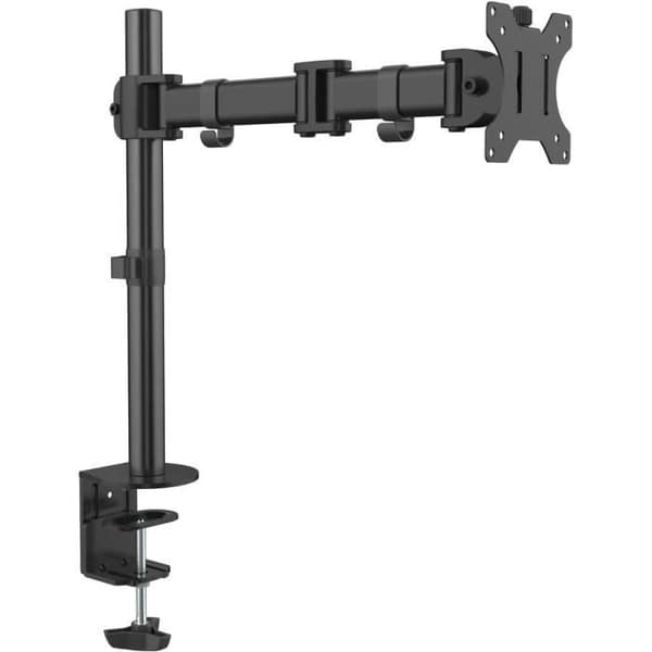 Stöd för mekaniskt skrivbord för enkel skärm, kapacitet 8 kg, svart - Stell SOS 1010