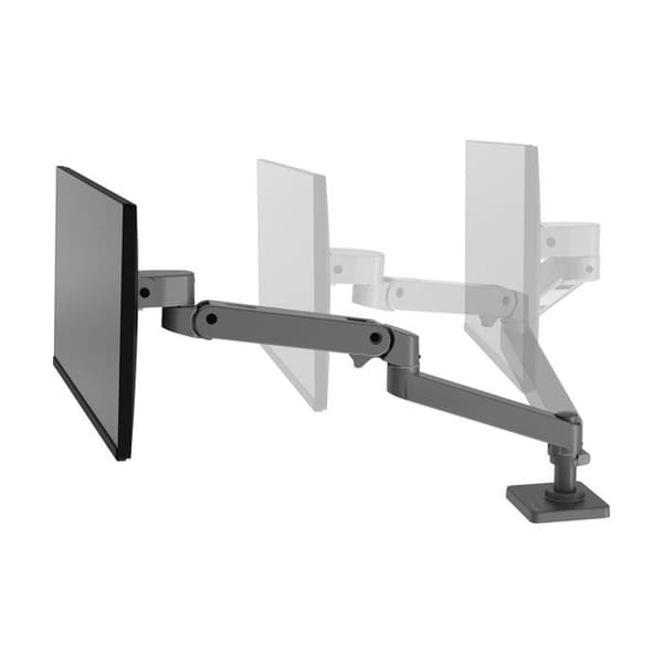 Support för LCD-skärm - ERGOTRON - LX Pro - Kompatibel upp till 34 tum - Justerbar höjd 46,5 cm - Mörkgrå Mörkgrå