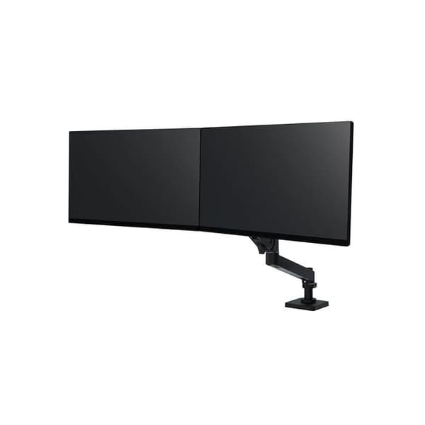 Monteringsstöd - ERGOTRON - LX Pro - För 2 skärmar upp till 27" - Svart - Justerbar höjd 33 cm