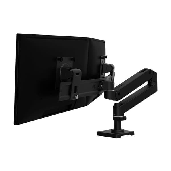 Monteringsstöd - ERGOTRON - LX Pro - För 2 skärmar upp till 27" - Svart - Justerbar höjd 33 cm