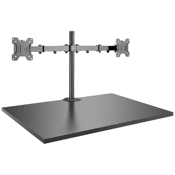 Bordstöd för skärm - LINDY - 43,2 cm (17) till 71,1 cm (28) - Neutralt - Svängbart - Vit