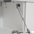 Miniatyrbillede 11 af 11: Tv-møbelsæt i hvid højglans med LED – tv-skab, vitrineskab og væghængt hylde til stuen