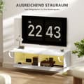 Miniatyrbillede 5 af 9: Vægmonteret TV-skab, 120x35x40.5 cm, Højglans Hvid