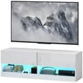 Miniatyrbillede 1 af 9: Vægmonteret TV-skab, 120x35x40.5 cm, Højglans Hvid