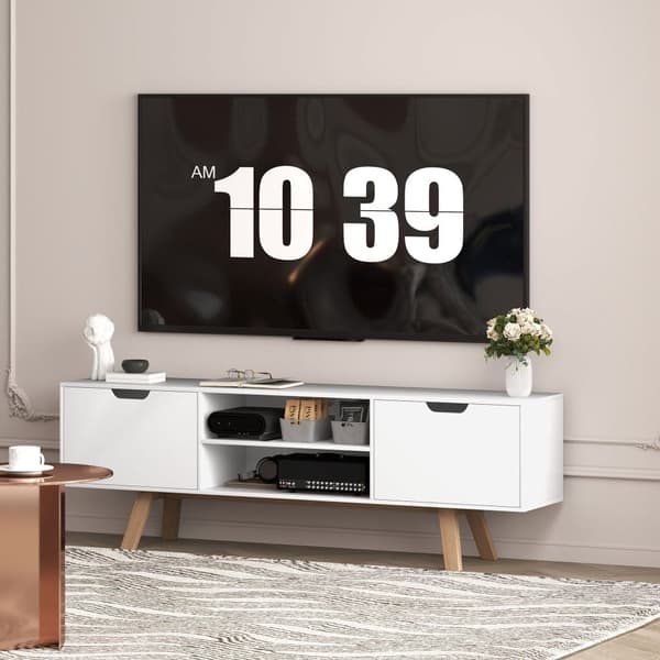 TV-kaappi, 150x39x50 cm, valkoinen
