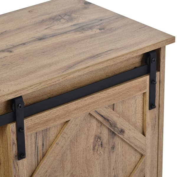 Suuri TV-taso vintage-ruskeana – 150×40×60 cm, 2 liukuovea ja säädettävät hyllyt, TV-taso olohuoneeseen maalaistyyliin ja moderniin tyyliin