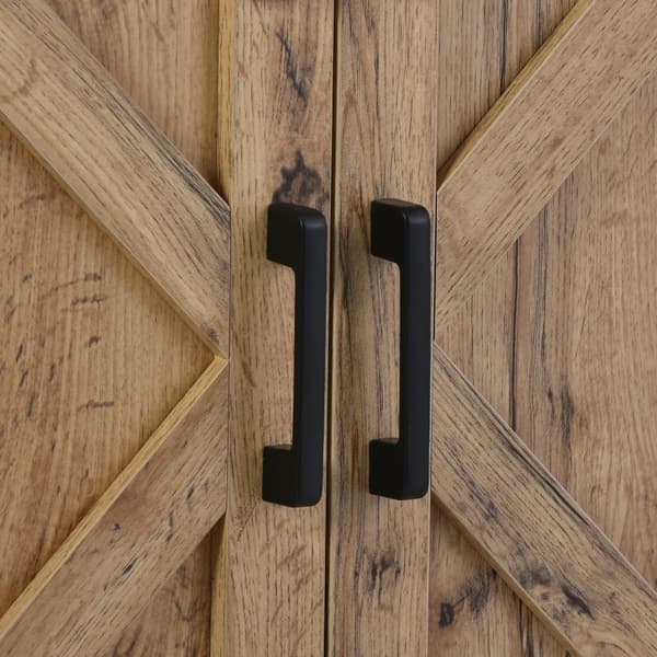Suuri TV-taso vintage-ruskeana – 150×40×60 cm, 2 liukuovea ja säädettävät hyllyt, TV-taso olohuoneeseen maalaistyyliin ja moderniin tyyliin