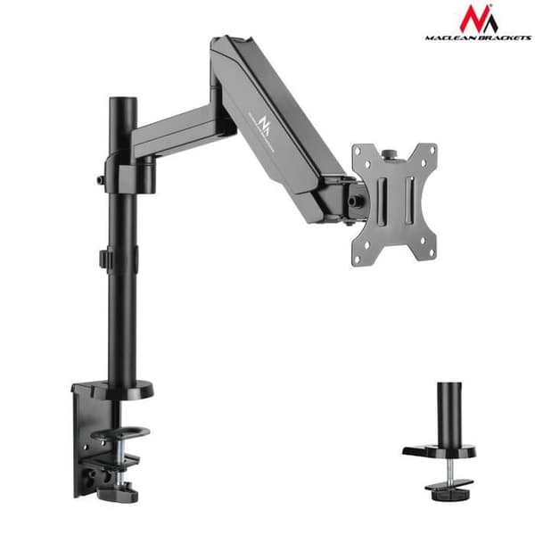 17"-32" 8 kg Dual Arm Monitor Stand med gasfjäder MC-775 Grå