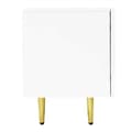 Miniatyrbillede 9 af 11: Hvidt tv-bord i højglans – moderne design med 4 låger, stilrent med masser af opbevaringsplads, 180 cm