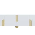 Miniatyrbild 11 av 11: TV-bänk 180 cm i vitt med marmordesign – 4 dörrar, elegant stil, runda träben