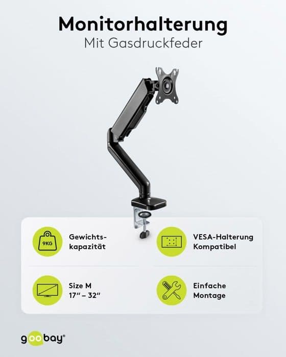 Skärmstöd - Goobay skärmfäste - 58530