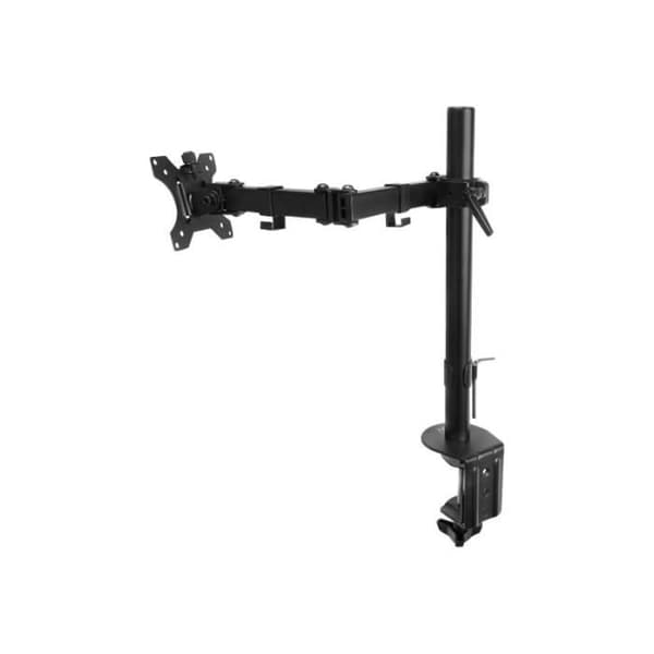 Ewent EW1510 Justerbar LCD-skärmarm Plast, Aluminium, Stål Svart Skärmstorlek: 13"-27" Skrivbordsmonterbar Svart