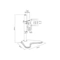 Miniatyrbild 3 av 4: Utrusta 650122, Svart, Portabelt platt golvstativ, Aluminium, Plast, 33 cm (13"), 81,3 cm (32"), TV