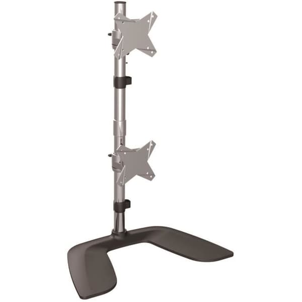 StarTech.com Vertikalmonterad PC-skärmarm med dubbla skärmar - aluminium (ARMDUOVS)