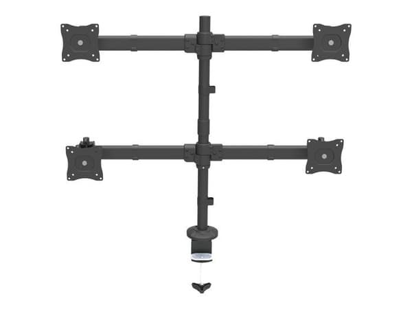 Bordstöd för 4 skärmar - StarTech.com - ARMQUAD - Robust stål - VESA - 8 kg max