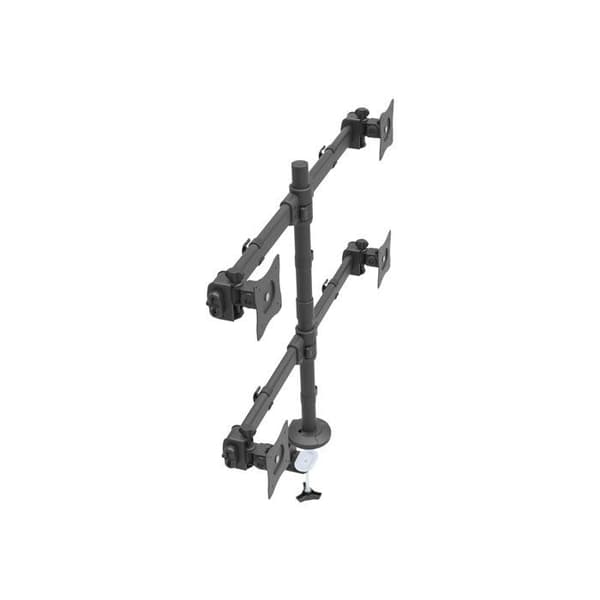 Bordstöd för 4 skärmar - StarTech.com - ARMQUAD - Robust stål - VESA - 8 kg max