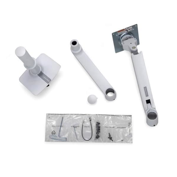 Bildskärmsstativ - ERGOTRON - LX Skrivbordsfäste - Aluminium - Stål - Vit - 32 tum max