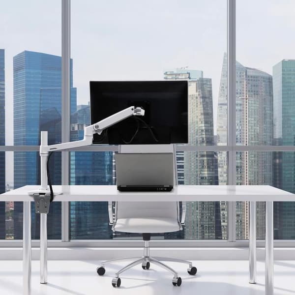 Bildskärmsstativ - ERGOTRON - LX Skrivbordsfäste - Aluminium - Stål - Vit - 32 tum max