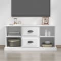 Miniatyrbild 1 av 2: Tv-bänk vit 99,5x35,5x48 cm konstruerat trä
