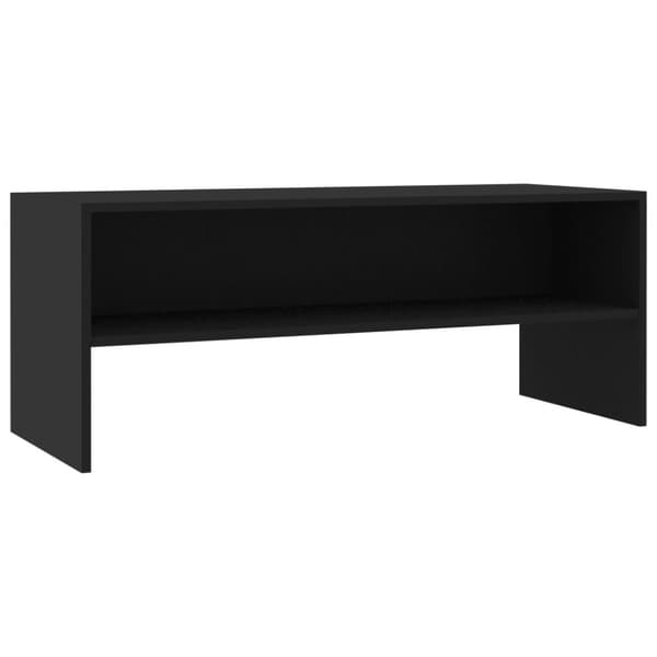TV-bänk svart 100x40x40 cm konstruerat trä