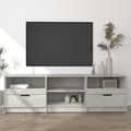 Miniatyrbild 1 av 2: Tv-bänk betonggrå 150x33,5x45 cm konstruerat trä