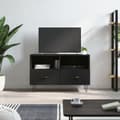 Miniatyrbild 1 av 2: Tv-bänk svart 80x36x50 cm konstruerat trä