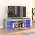 Miniatyrbild 1 av 2: TV-bänk med LED-belysning grå sonoma 120x35x40 cm