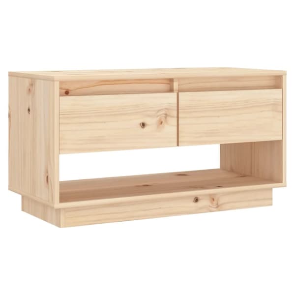 Tv-bänk 74x34x40 cm massiv furu