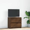 Miniatyrbild 1 av 2: TV-bänk brun ek 60x35x54 cm konstruerat trä