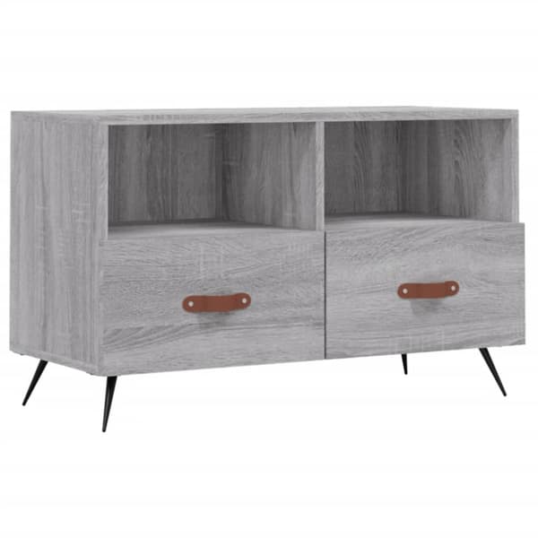 Tv-bänk grå sonoma 80x36x50 cm konstruerat trä