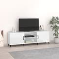Miniatyrbild 1 av 2: Tv-bänk vit högglans 150x30x50 cm konstruerat trä