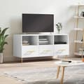 Miniatyrbild 1 av 2: Tv-bänk vit 102x36x50 cm konstruerat trä