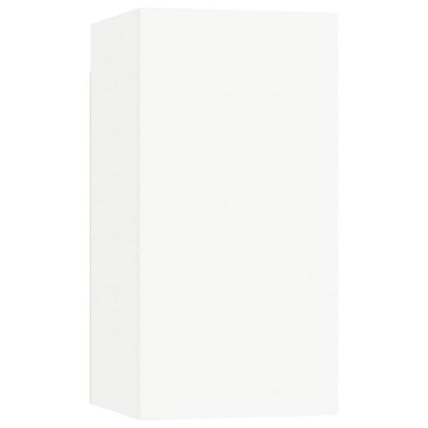 Tv-bänk vit 30,5x30x60 cm konstruerat trä