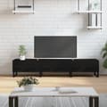 Miniatyrbild 1 av 2: Tv-bänk svart 150x36x30 cm konstruerat trä