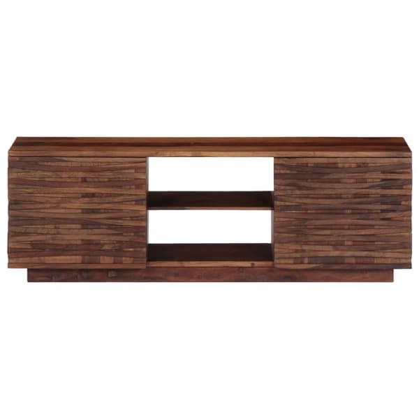 TV-bänk 120x30x40 cm massivt sheshamträ