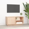 Miniatyrbild 1 av 2: Tv-bänk 80x35x40,5 cm massiv furu