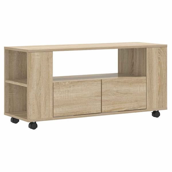 Tv-bänk sonoma-ek 102x34,5x43 cm konstruerat trä