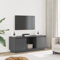 Miniatyrbild 1 av 2: Tv-bänk grå 110,5x35x44 cm massiv furu