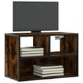 Miniatyrbild 1 av 2: Tv-bänk rökfärgad ek 60x31x39,5 cm konstruerat trä och metall