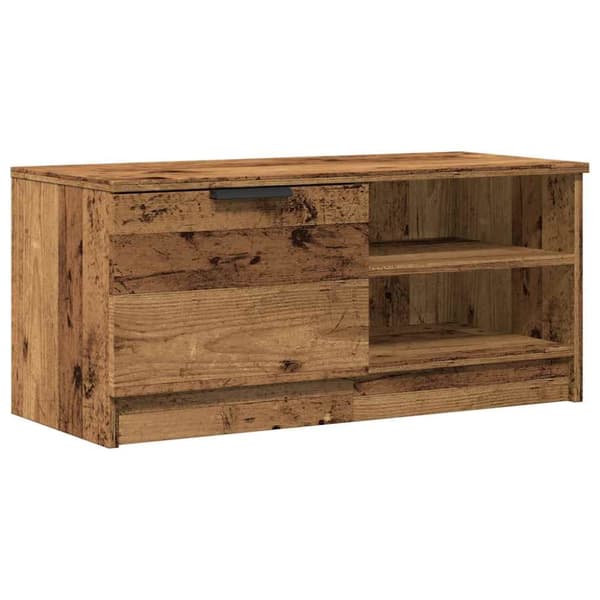 Tv-bänk gammalt trä 80x35x36,5 cm konstruerat trä