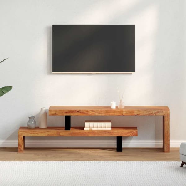 TV-bänk massivt akaciaträ