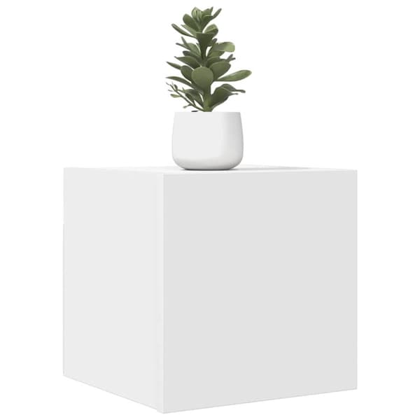 Väggmonterade tv-skåp 2 st vit 30,5x30x30 cm