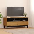 Miniatyrbild 1 av 2: Tv-bänk FLAM 110x40x50 cm massiv furu