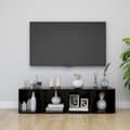 Miniatyrbild 1 av 2: TV-bänk 4 st svart 37x35x37 cm konstruerat trä