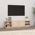 Miniatyrbild 1 av 2: Tv-bänk 156x40x40 cm massiv furu