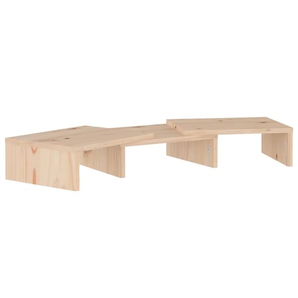 Skärmställ 60x24x10,5 cm massiv furu